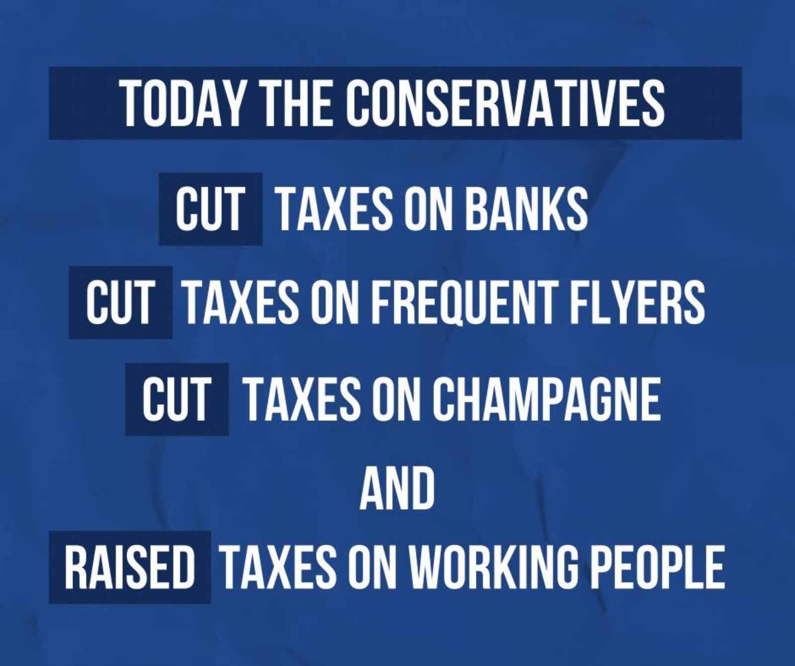 This Tory budget is out of touch